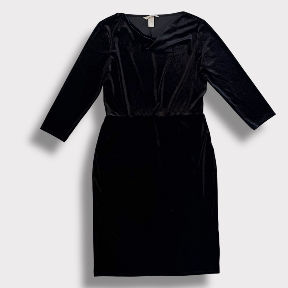 H&M Black Long Sleeve Dress
